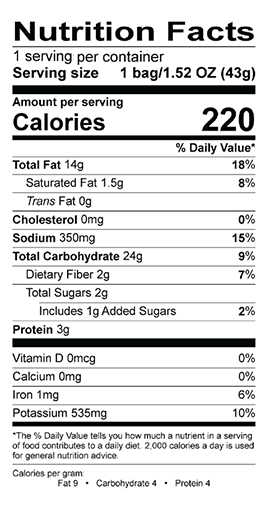 Potato Chips 198g - BBQ