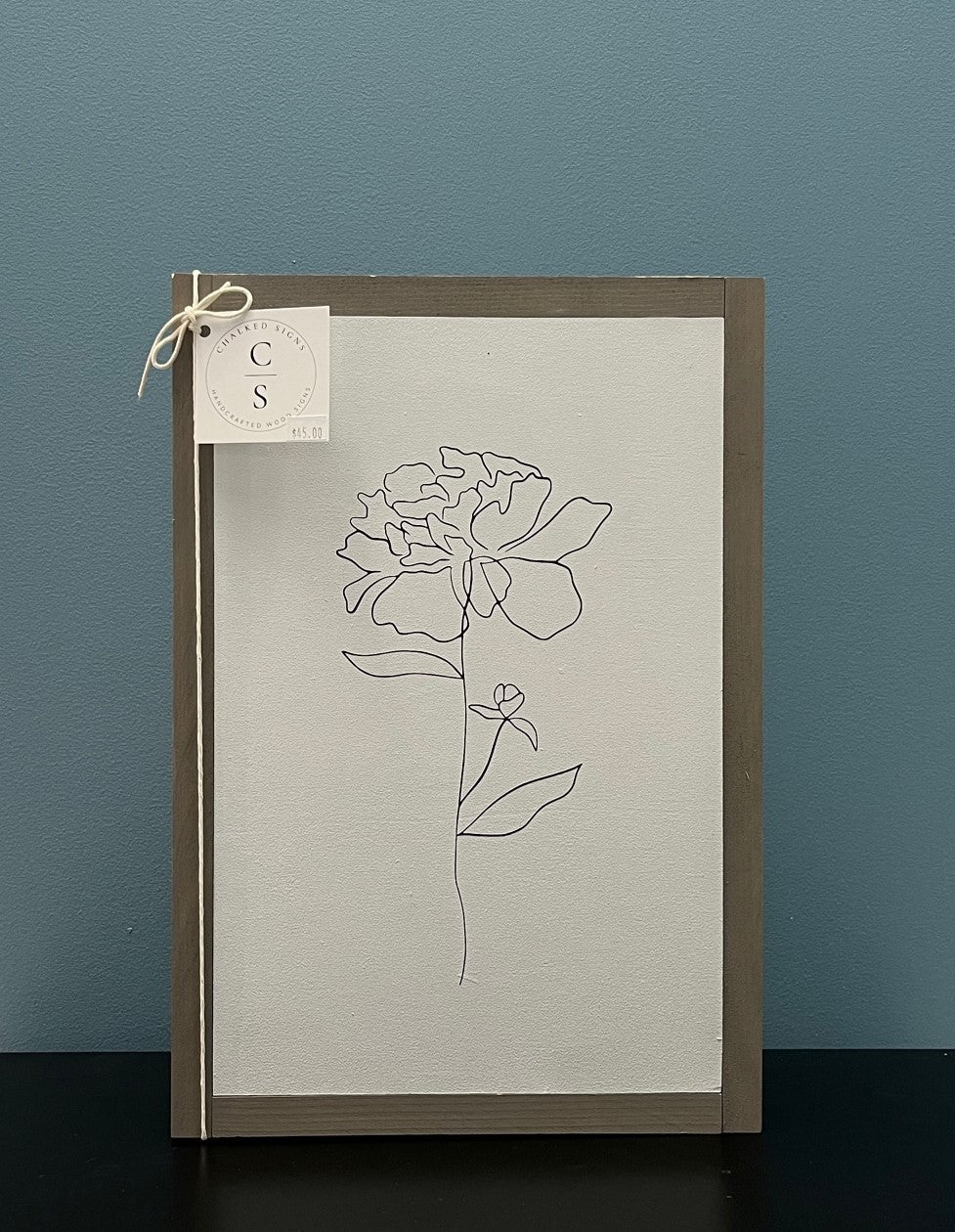 Flower, 11x14 sign