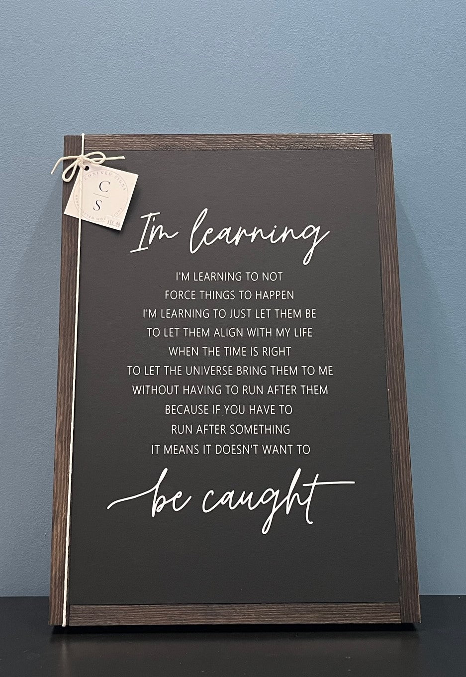 I'm learning, 14x20 sign