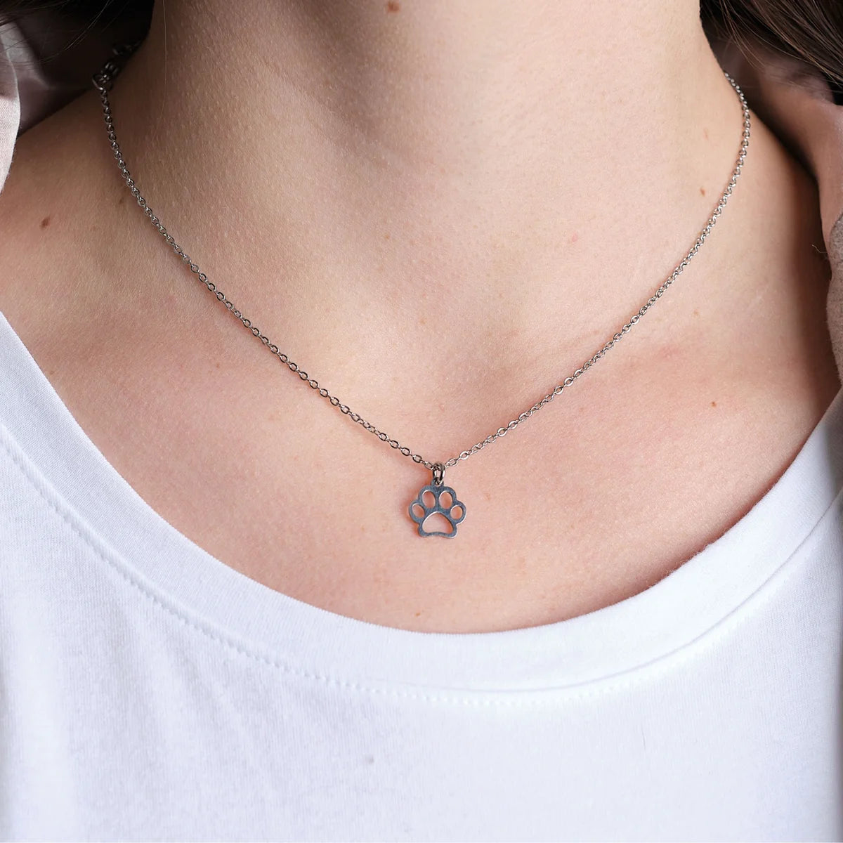 Paw Print Necklace