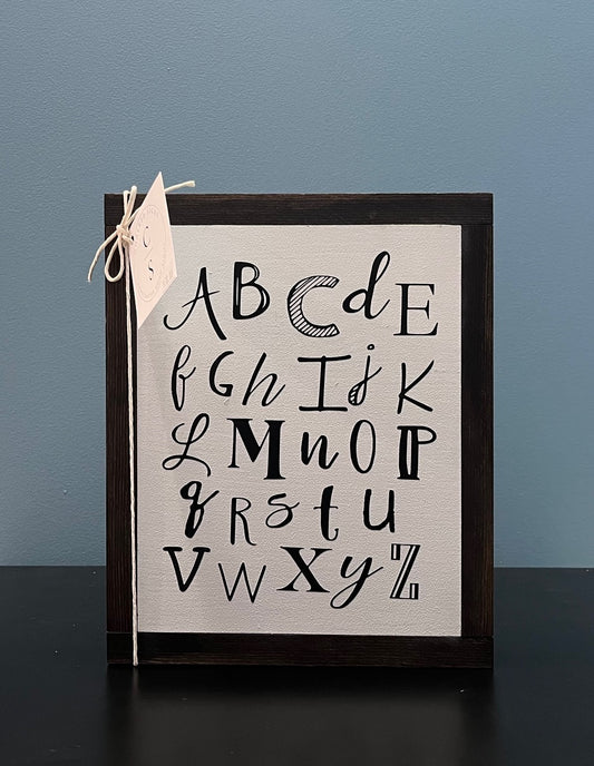 ABC, 9x11 sign